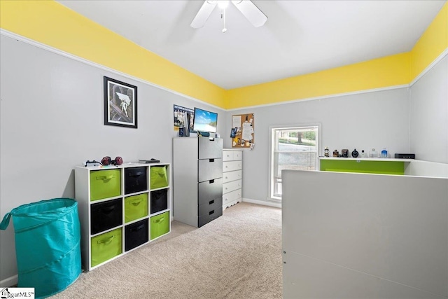 116 Kennedy St, Easley, SC 29642 - carpeted bedroom featuring a ceiling fan