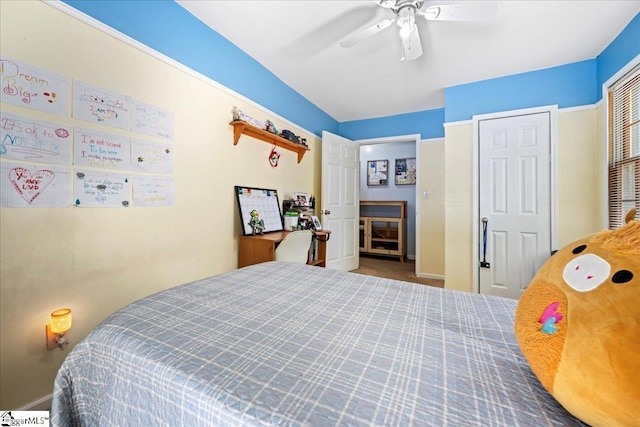 116 Kennedy St, Easley, SC 29642 - bedroom featuring ceiling fan and carpet