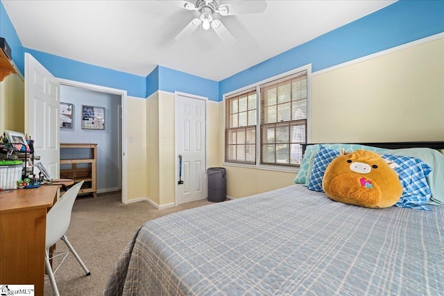 116 Kennedy St, Easley, SC 29642 - carpeted bedroom with ceiling fan