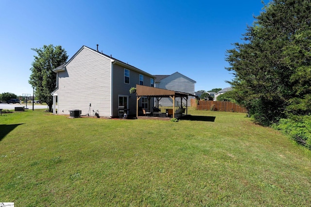 9 Hollow Tree Way, Greenville, SC 29605 - back of property with central AC, a gazebo, and a patio area