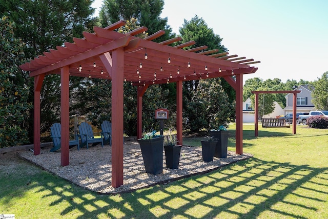 9 Hollow Tree Way, Greenville, SC 29605 - view of property's community featuring a pergola and a lawn