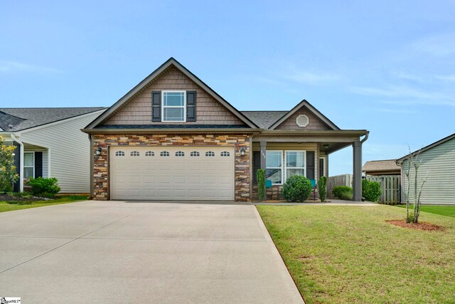 105 Devonfield Dr, Greer, SC 29651 - craftsman inspired home with driveway and stone siding