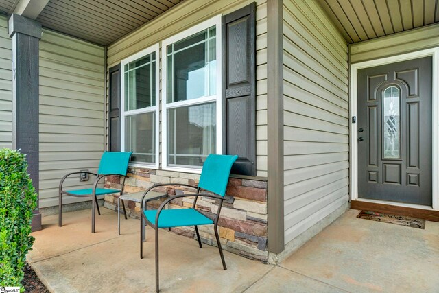 105 Devonfield Dr, Greer, SC 29651 - entrance to property featuring covered porch