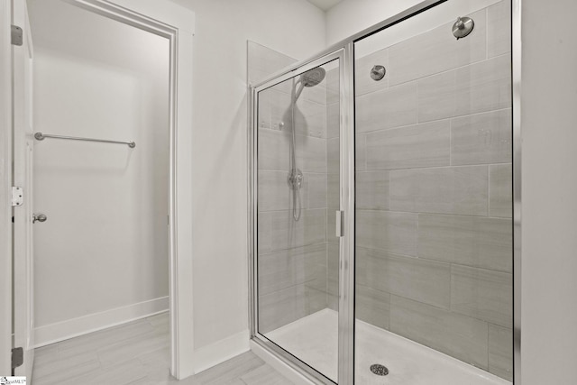 117 Hazelcroft Dr, Fountain Inn, SC 29644 - bathroom featuring a shower stall and baseboards