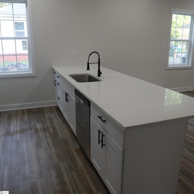 205 Magnolia St, Gaffney, SC 29340 - kitchen featuring a sink, stainless steel dishwasher, healthy amount of natural light, and a peninsula