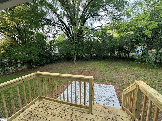 205 Magnolia St, Gaffney, SC 29340 - view of wooden deck