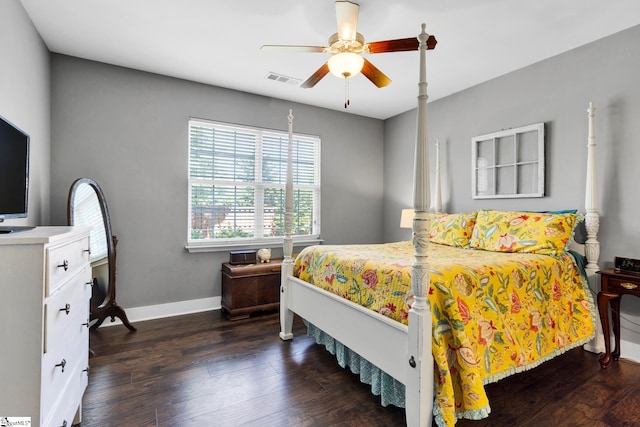 103 Circle Grove Ct, Greer, SC 29650 - bedroom with wood-type flooring, baseboards, and a ceiling fan