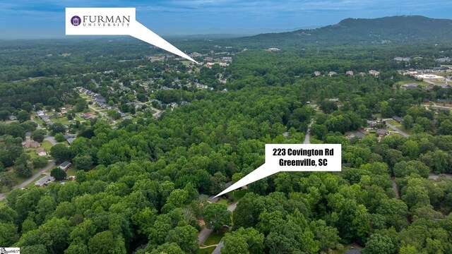 223 Covington Rd, Greenville, SC 29617 - aerial view of a forest and mountains