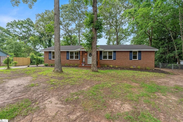 110 Sycamore Dr, Mauldin, SC 29662 - ranch-style home with brick siding and crawl space