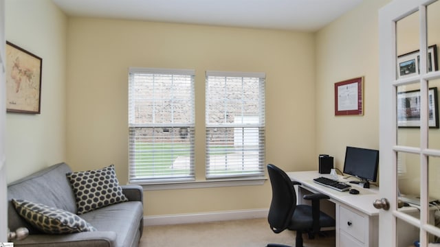 225 Highgrove Ct, Simpsonville, SC 29681 - office area with light carpet and baseboards
