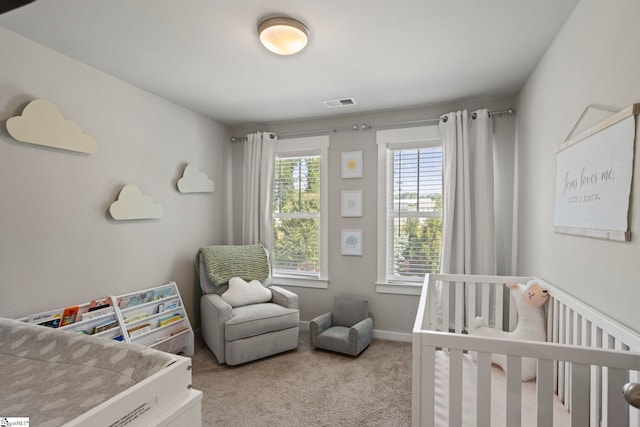 7 Grey Oak Trl, Greer, SC 29650 - bedroom featuring light colored carpet, a nursery area, and baseboards