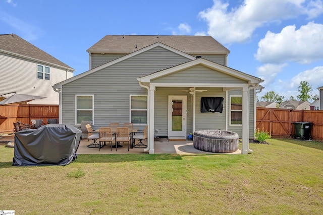 105 Ella B Ln, Easley, SC 29640 - rear view of house with a patio area and ceiling fan