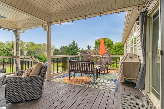 10 Croydon Way, Greenville, SC 29609 - deck featuring view of wooded area