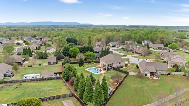 10 Croydon Way, Greenville, SC 29609 - aerial view of residential area featuring a heavily wooded area and a pool