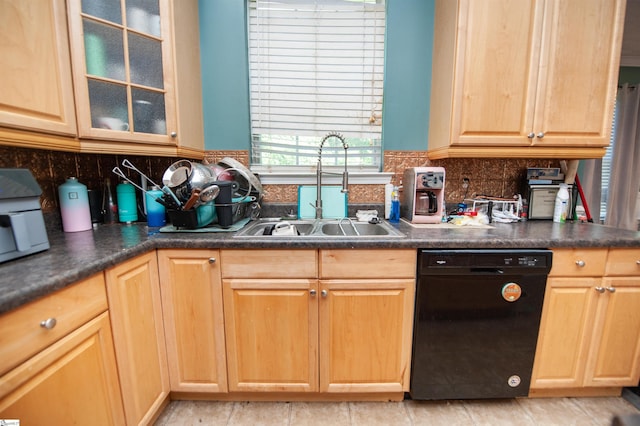 770 Grace Valley Rd, Inman, SC 29349 - kitchen with dishwasher, a sink, and dark countertops