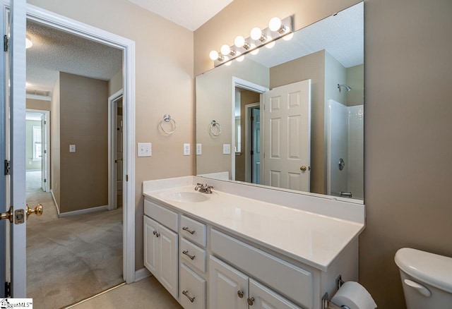 122 N Orchard Farms Ave, Simpsonville, SC 29681 - full bath with vanity, toilet, a shower, and baseboards