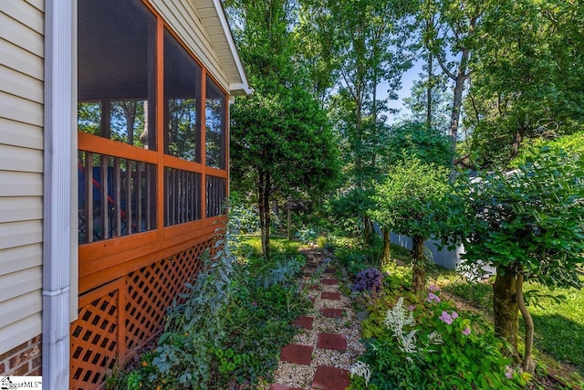 122 N Orchard Farms Ave, Simpsonville, SC 29681 - view of yard with a sunroom