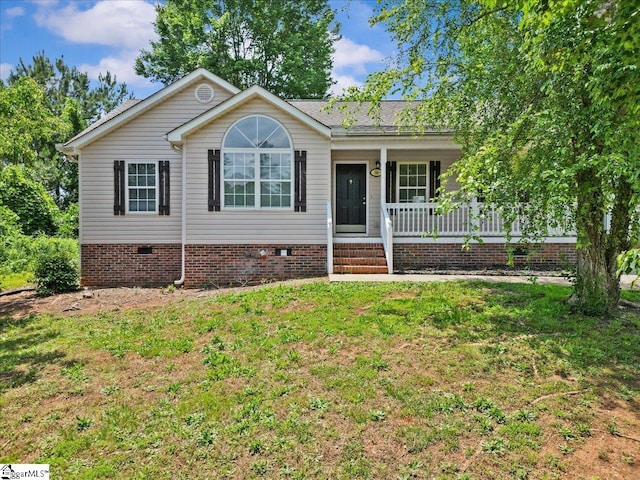 514 Habersham Ln, Easley, SC 29642 - ranch-style home with crawl space, covered porch, and a front yard