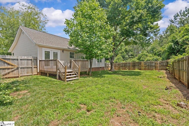 514 Habersham Ln, Easley, SC 29642 - view of yard with a deck