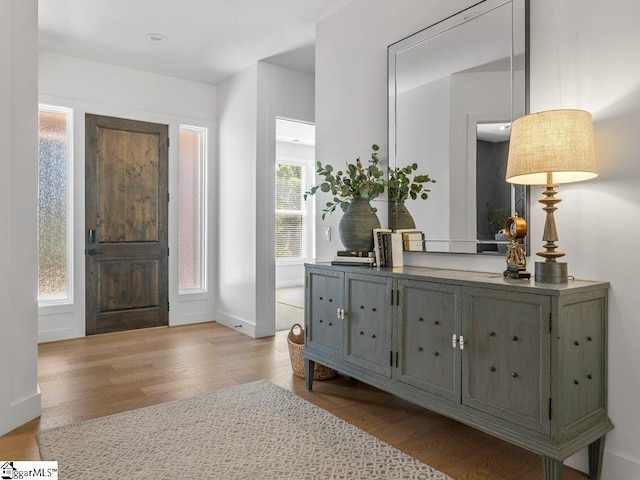294 Lyman Lake Rd, Lyman, SC 29365 - foyer with light wood-style floors and baseboards