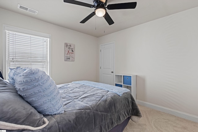 412 Kindletree Way, Simpsonville, SC 29680 - carpeted bedroom with baseboards and a ceiling fan