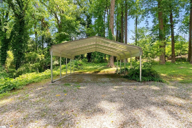 100 Maxwell Rd, Spartanburg, SC 29302 - view of yard with a carport and gravel driveway