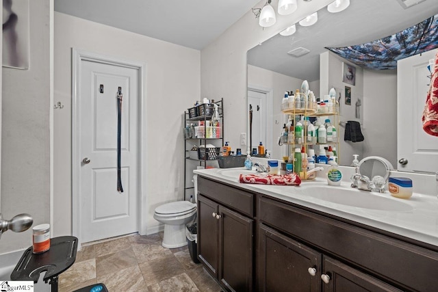 559 Falls Cottage Run, Boiling Springs, SC 29316 - bathroom with double vanity and toilet