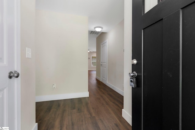 184 Sandifer Rd, Spartanburg, SC 29303 - entrance foyer with dark wood finished floors and baseboards