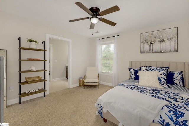 131 Riverland Woods Ct, Simpsonville, SC 29681 - carpeted bedroom with baseboards and a ceiling fan