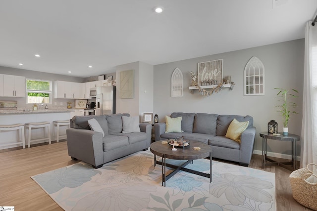 212 Ralston Dr, Greer, SC 29651 - living area with light wood finished floors and recessed lighting