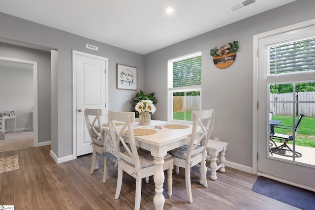 212 Ralston Dr, Greer, SC 29651 - dining space with wood finished floors and baseboards