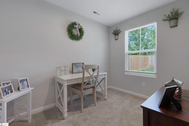212 Ralston Dr, Greer, SC 29651 - office area featuring baseboards and light colored carpet