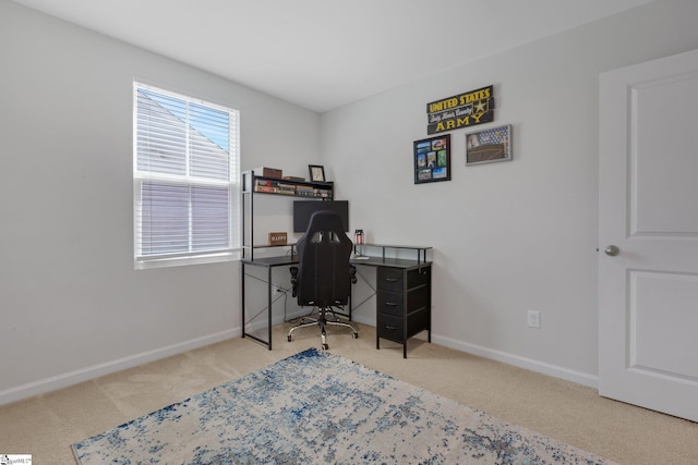 212 Ralston Dr, Greer, SC 29651 - carpeted home office featuring baseboards