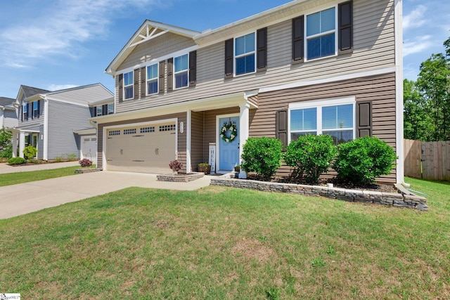 212 Ralston Dr, Greer, SC 29651 - view of front of home with a garage and concrete driveway