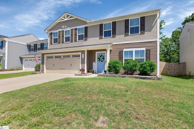 212 Ralston Dr, Greer, SC 29651 - view of front facade with driveway and a garage