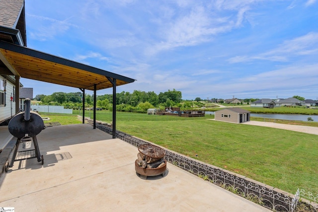 222 Blease Horton Rd, Boiling Springs, SC 29316 - view of patio with a water view