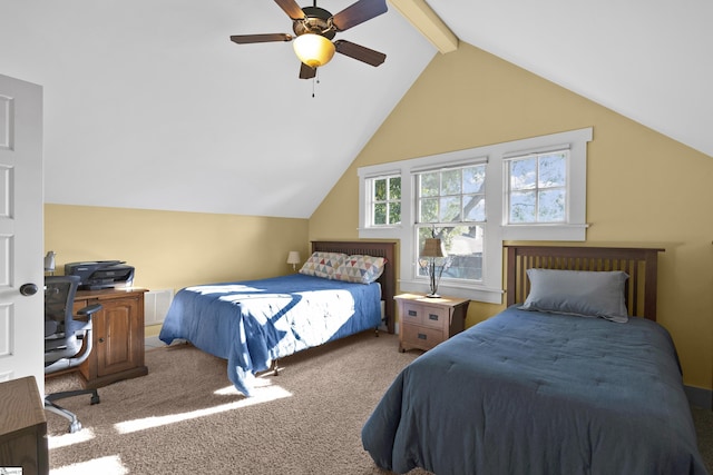 509B Townes St, Greenville, SC 29601 - carpeted bedroom with a ceiling fan and an office area