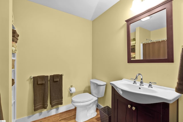 509B Townes St, Greenville, SC 29601 - full bath with vanity, wood finished floors, and toilet