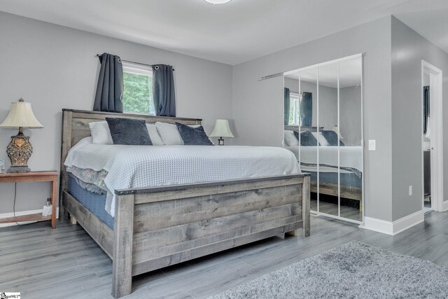 203 Rock Springs Rd, Belton, SC 29627 - bedroom featuring wood finished floors and baseboards