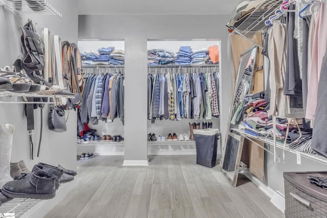 203 Rock Springs Rd, Belton, SC 29627 - walk in closet featuring wood finished floors