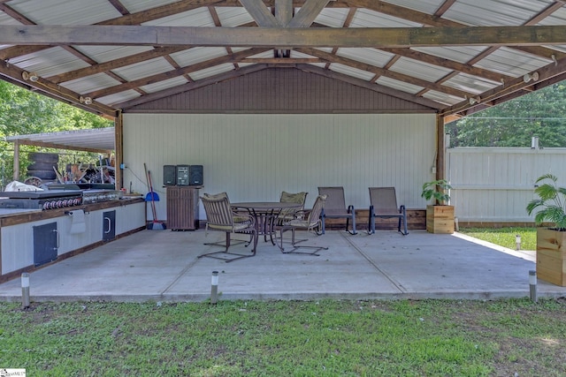 203 Rock Springs Rd, Belton, SC 29627 - view of patio featuring an outdoor kitchen