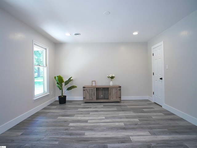 310 Sloping Meadow Dr, Inman, SC 29349 - spare room with baseboards, recessed lighting, and wood finished floors