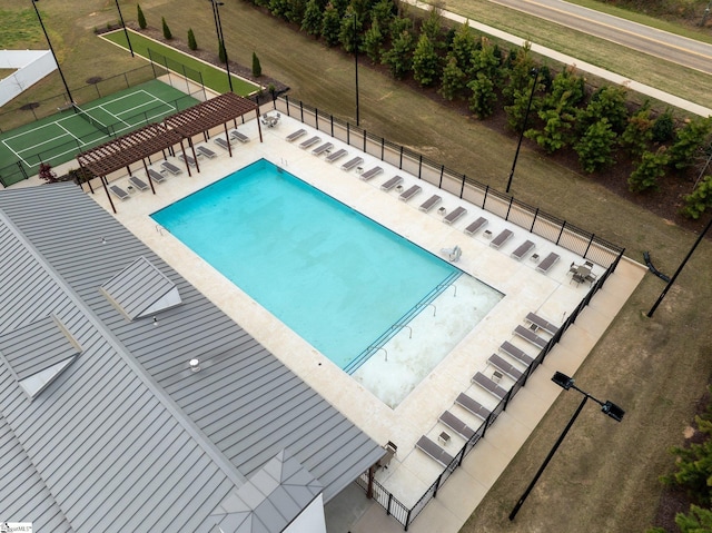 101 Hazelcroft Dr, Fountain Inn, SC 29644 - view of pool featuring a tennis court