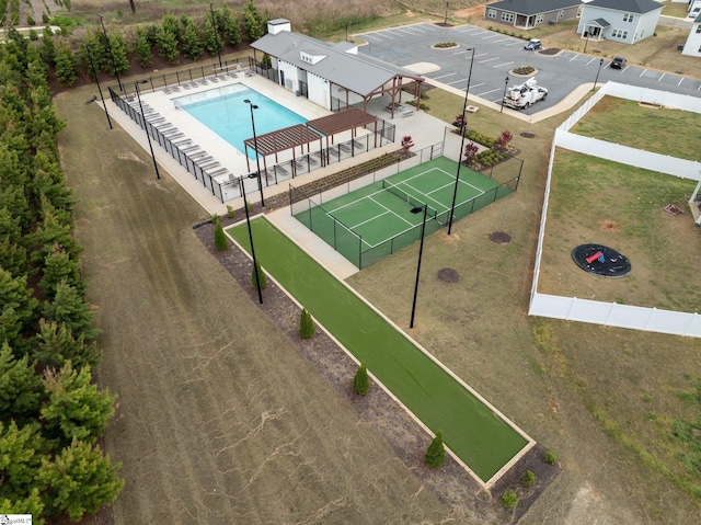 101 Hazelcroft Dr, Fountain Inn, SC 29644 - aerial view of a pool area