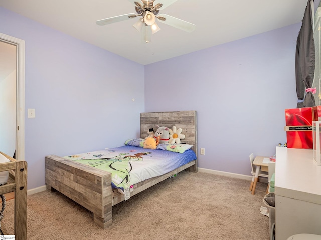 6 Baneberry Ct, Simpsonville, SC 29680 - bedroom featuring carpet floors, baseboards, and ceiling fan
