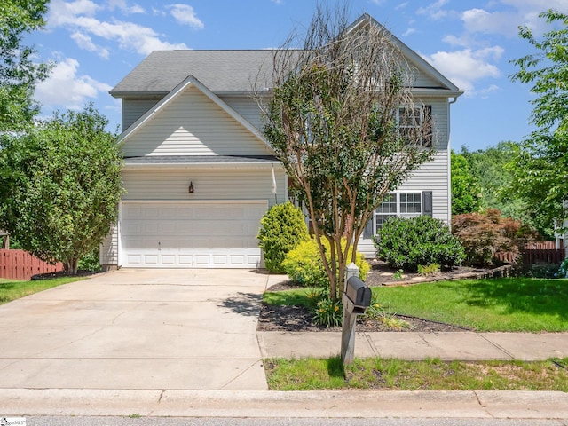 6 Baneberry Ct, Simpsonville, SC 29680 - view of front of house with concrete driveway and a garage
