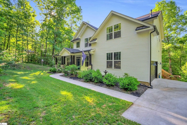 118 Perry Hill Rd, Easley, SC 29640 - view of home's exterior with a yard and driveway