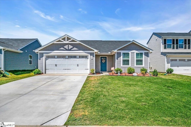 104 Timothy Pl, Easley, SC 29642 - view of front of property featuring driveway, an attached garage, and a front lawn