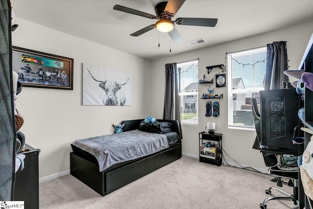 104 Timothy Pl, Easley, SC 29642 - bedroom featuring carpet, baseboards, and a ceiling fan