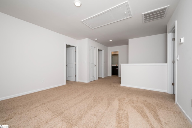 912 Brynderwen Pl, Lyman, SC 29365 - carpeted empty room with attic access, baseboards, and recessed lighting